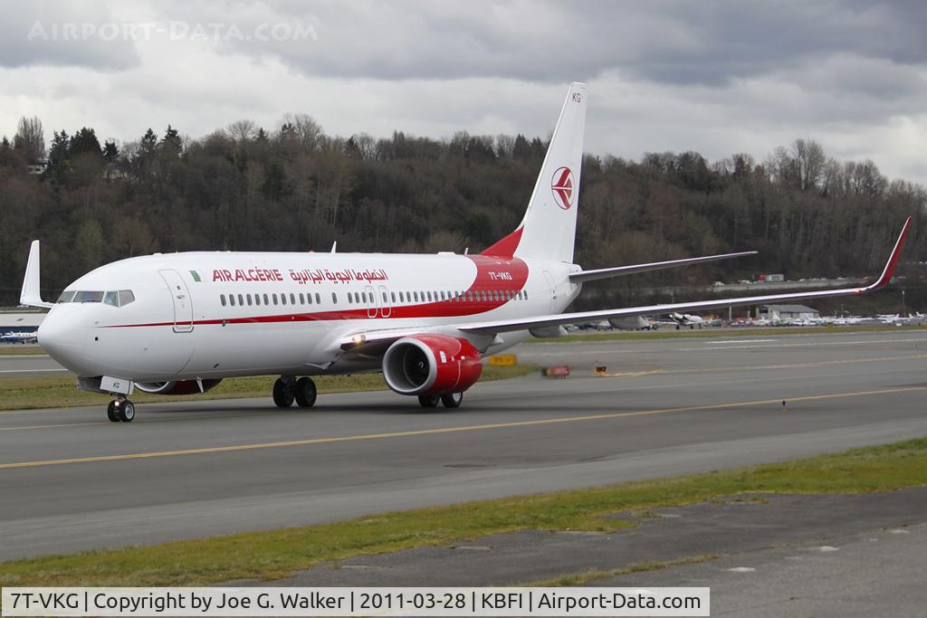 7T-VKG, 2011 Boeing 737-8D6 C/N 40861, 50th Boeing jet for Air Algerie.