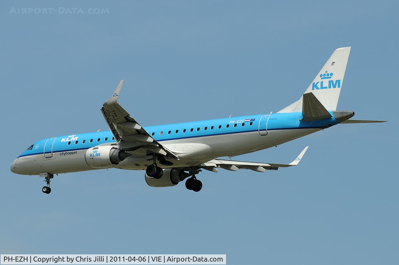 PH-EZH, 2009 Embraer 190LR (ERJ-190-100LR) C/N 19000319, KLM