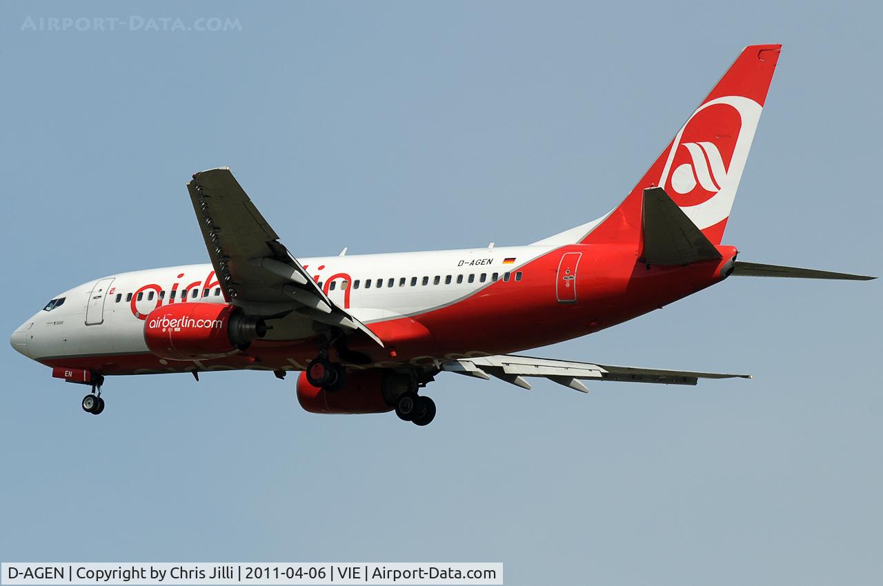 D-AGEN, 1998 Boeing 737-75B C/N 28100, Air Berlin