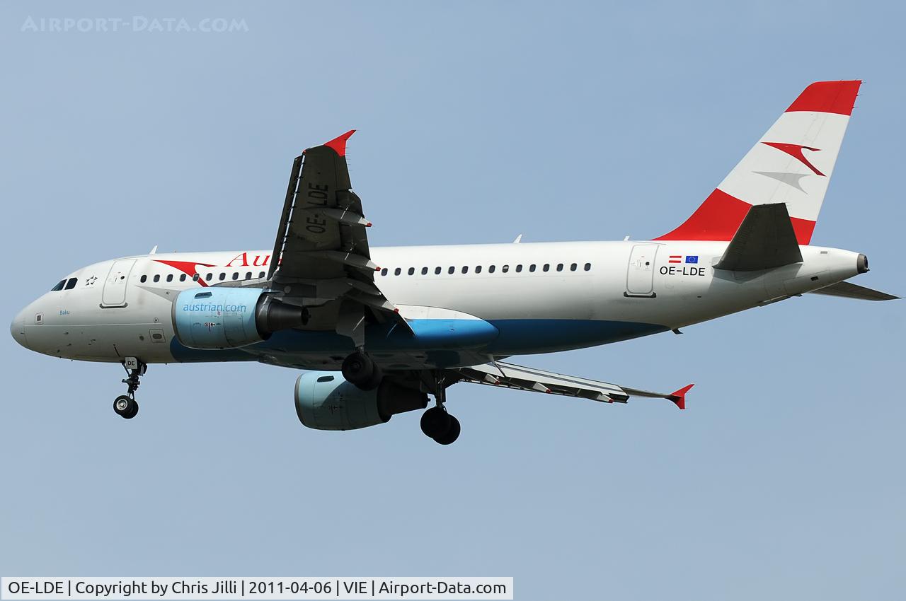 OE-LDE, 2005 Airbus A319-112 C/N 2494, Austrian Airlines