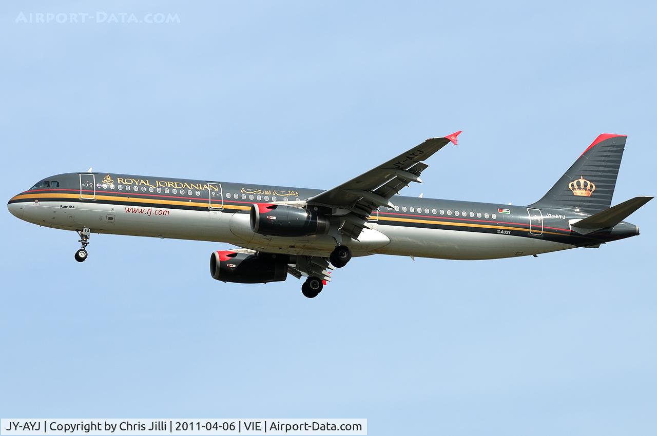 JY-AYJ, 2008 Airbus A321-231 C/N 3458, Royal Jordanian