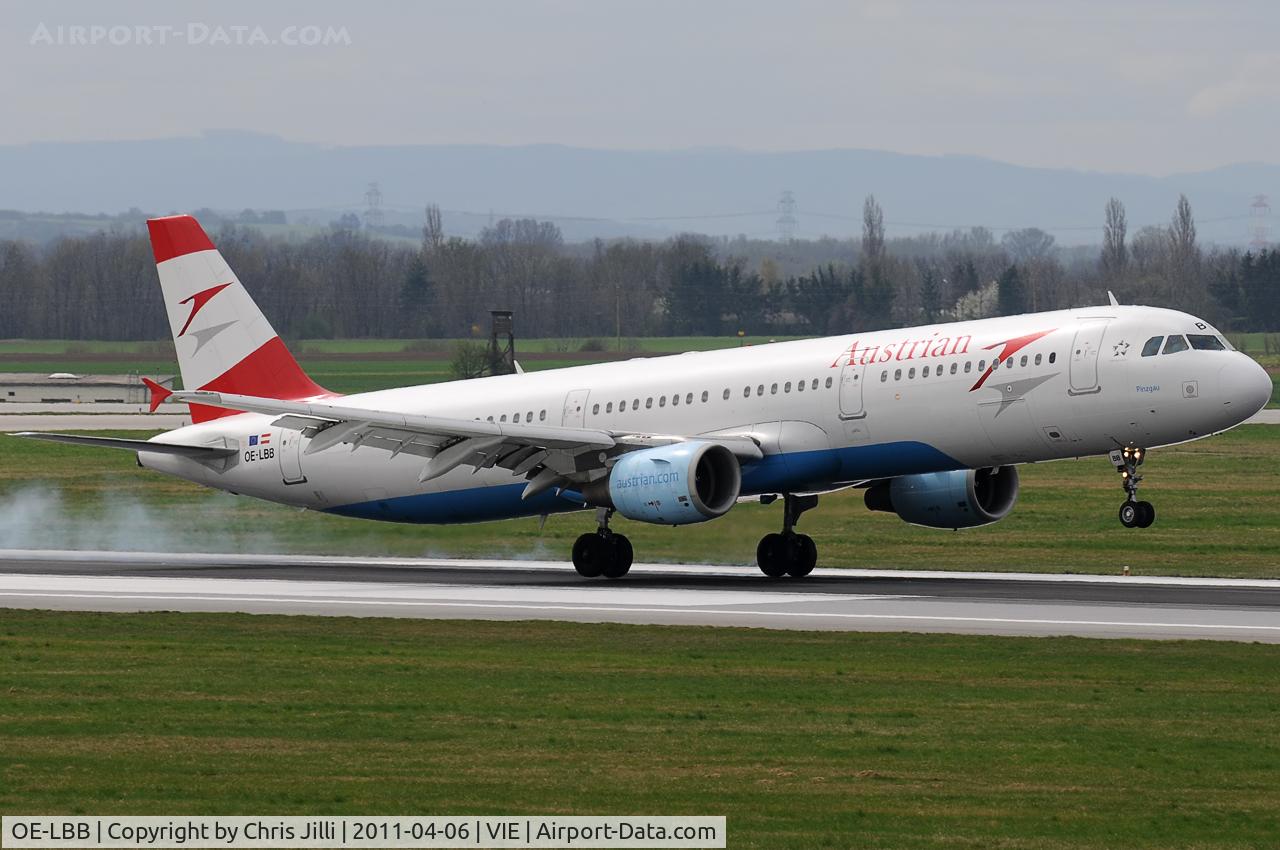 OE-LBB, 1995 Airbus A321-111 C/N 570, Austrian Airlines