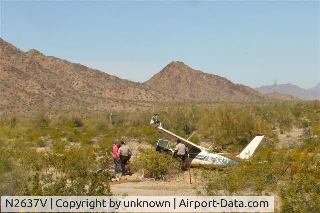 N2637V, 1974 Cessna 177RG Cardinal C/N 177RG0637, Crashed near Gila Bend, AZ - 06APR2011