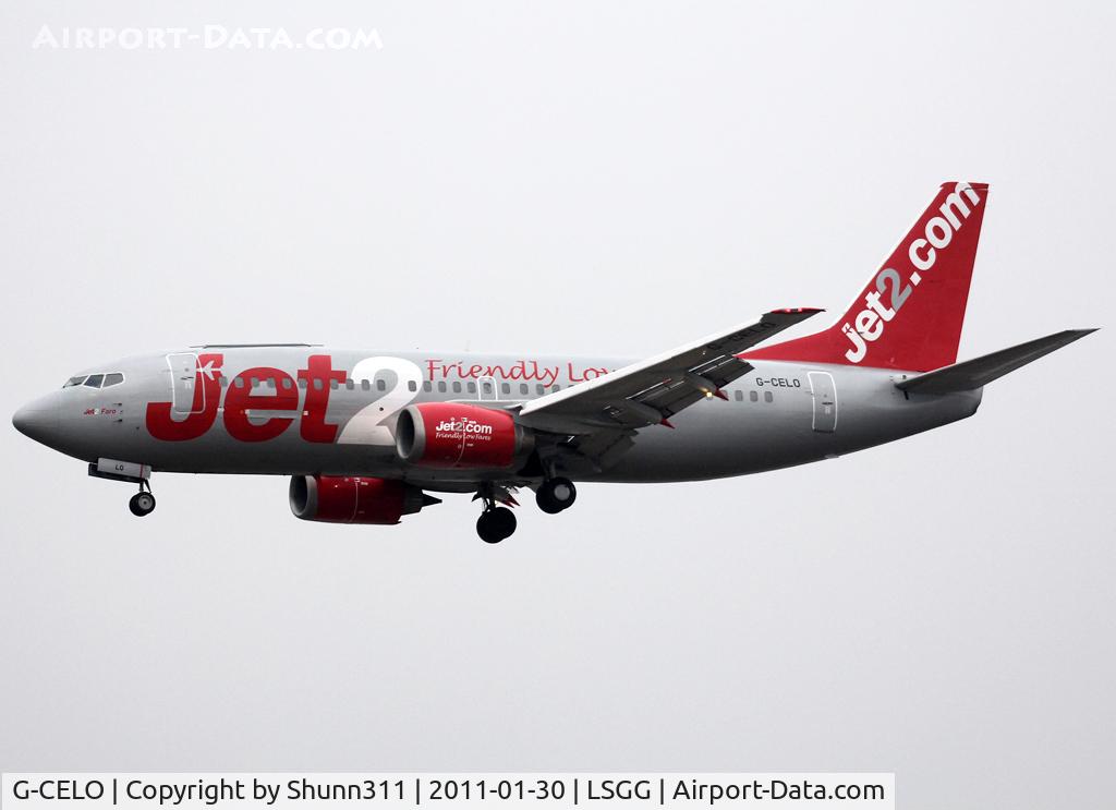 G-CELO, 1988 Boeing 737-33A(QC) C/N 24028, Landing rwy 05