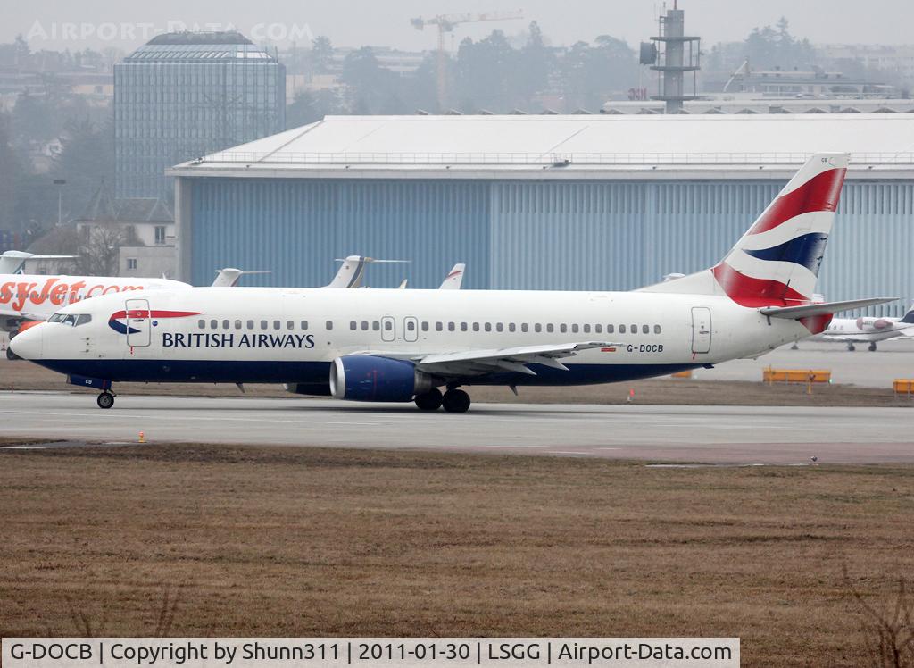 G-DOCB, 1991 Boeing 737-436 C/N 25304, Lining up rwy 05 for departure...