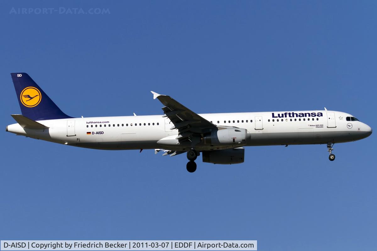 D-AISD, 2000 Airbus A321-231 C/N 1188, on final