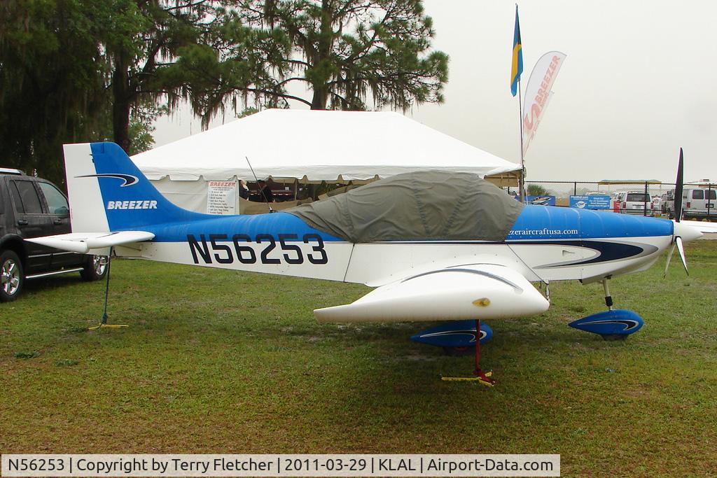 N56253, 2007 Breezer Light Sport Aircraft C/N 005LSA, Displayed in 2011 Sun'n'Fun Static