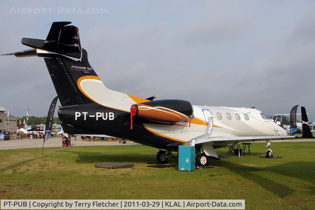 PT-PUB, 2011 Embraer EMB-500 Phenom 300 C/N 50500044, Static Display at 2011 Sun n fun