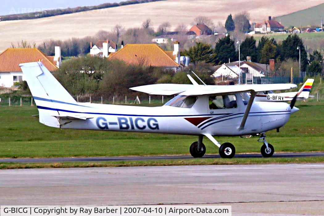 G-BICG, 1980 Reims F152 C/N 1796, R/Cessna F.152 [1796] Shoreham~G 10/04/2007