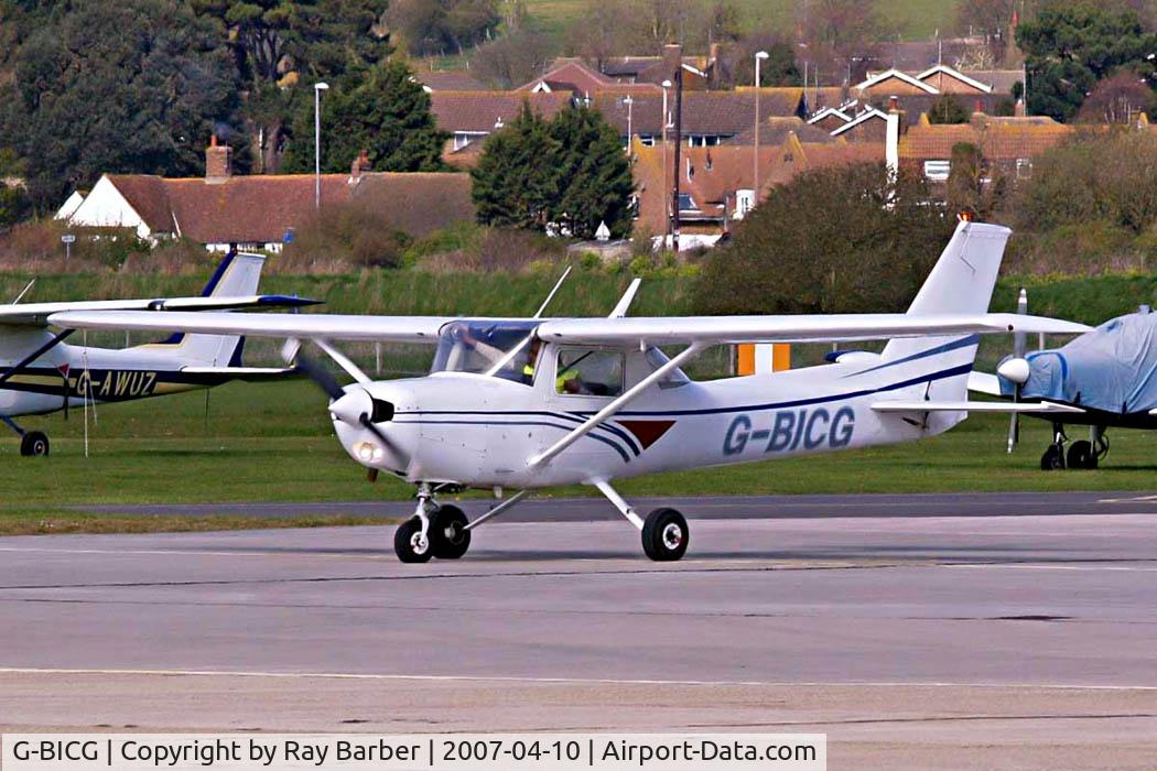 G-BICG, 1980 Reims F152 C/N 1796, R/Cessna F.152 [1796] Shoreham~G 10/04/2007.