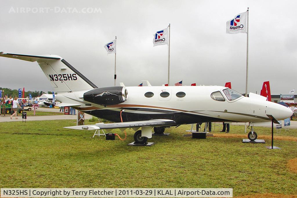 N325HS, Cessna 510 Citation Mustang C/N 510-0325, 2011 Sun 'n' Fun Static Display