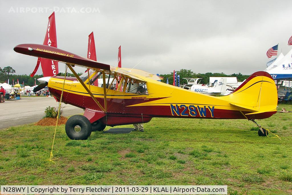 N28WY, 2010 Aviat A-1C-180 Husky C/N 3103, 2011 Sun 'n' Fun Static Display