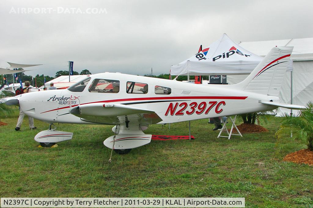 N2397C, Piper PA-28-181 C/N 2843696, 2011 Sun 'n' Fun Static Display