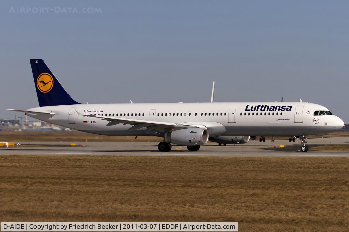 D-AIDE, 2011 Airbus A321-231 C/N 4607, departure via RW18W