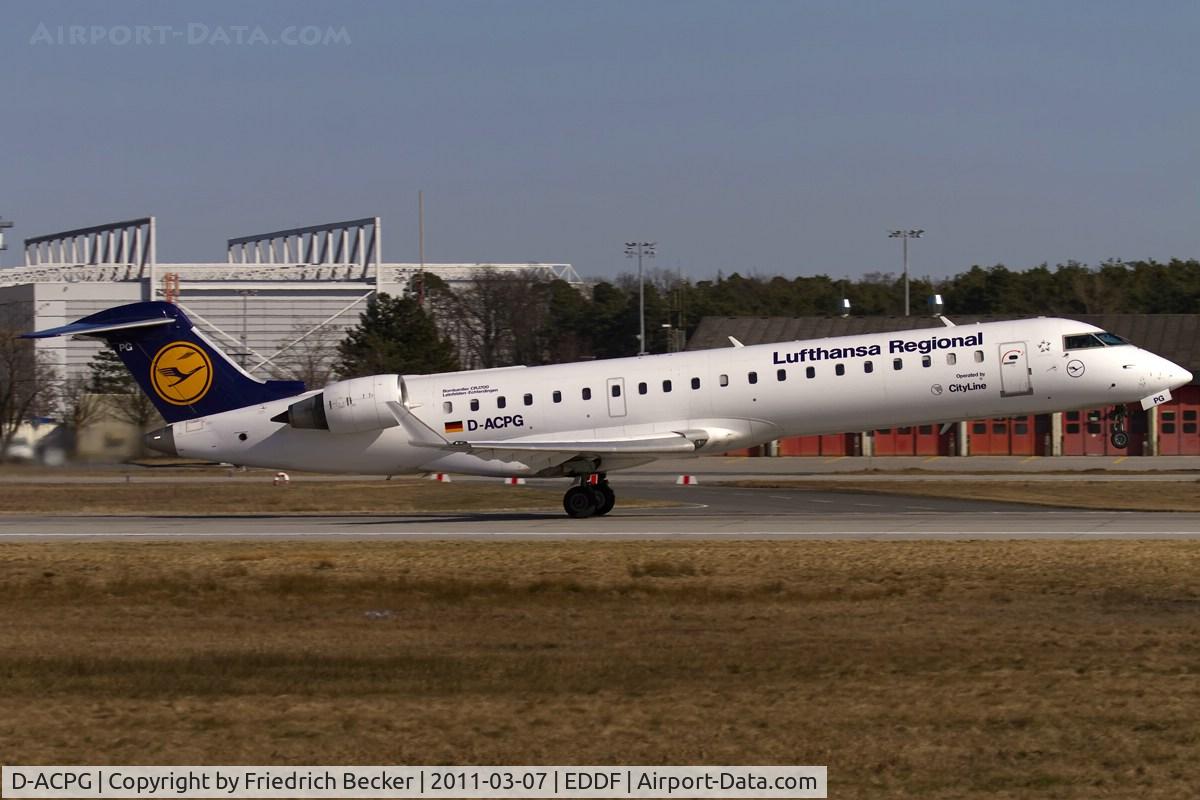 D-ACPG, 2002 Canadair CRJ-701ER (CL-600-2C10) Regional Jet C/N 10034, departure via RW18W