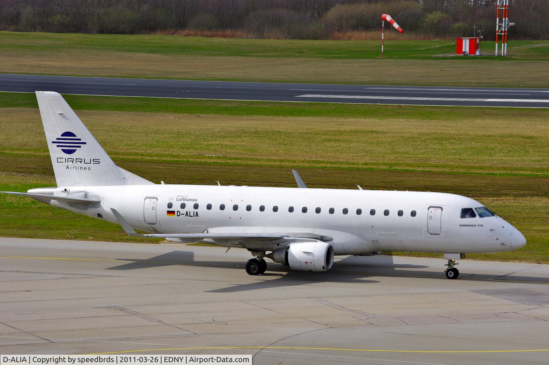 D-ALIA, 2002 Embraer 170LR (ERJ-170-100LR) C/N 17000006, Cirrus Airlines