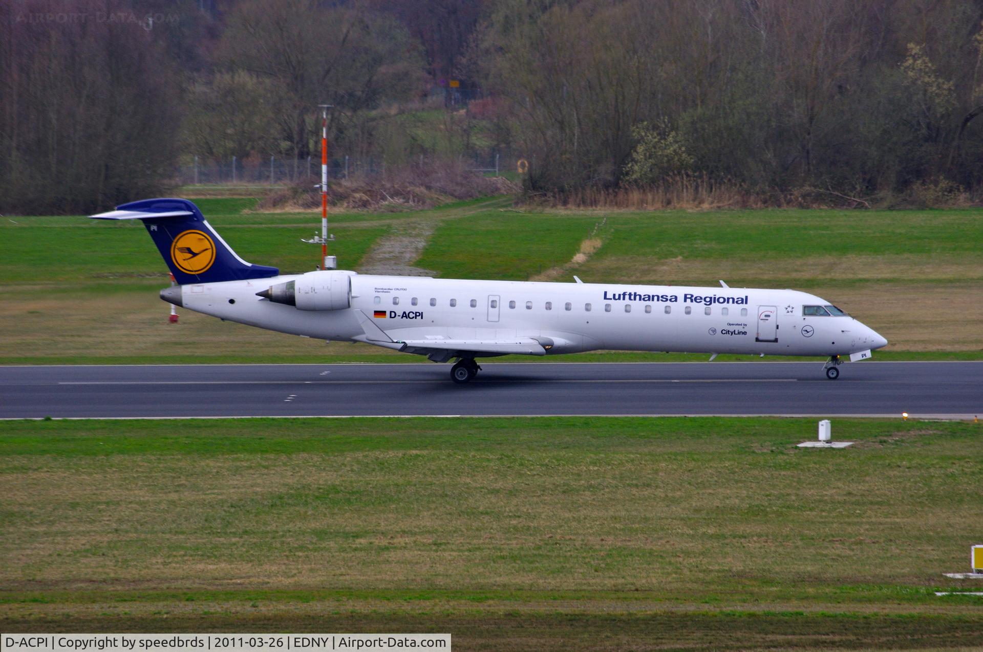 D-ACPI, 2002 Canadair CRJ-701ER (CL-600-2C10) Regional Jet C/N 10046, Lufthansa Regional operated by CityLines