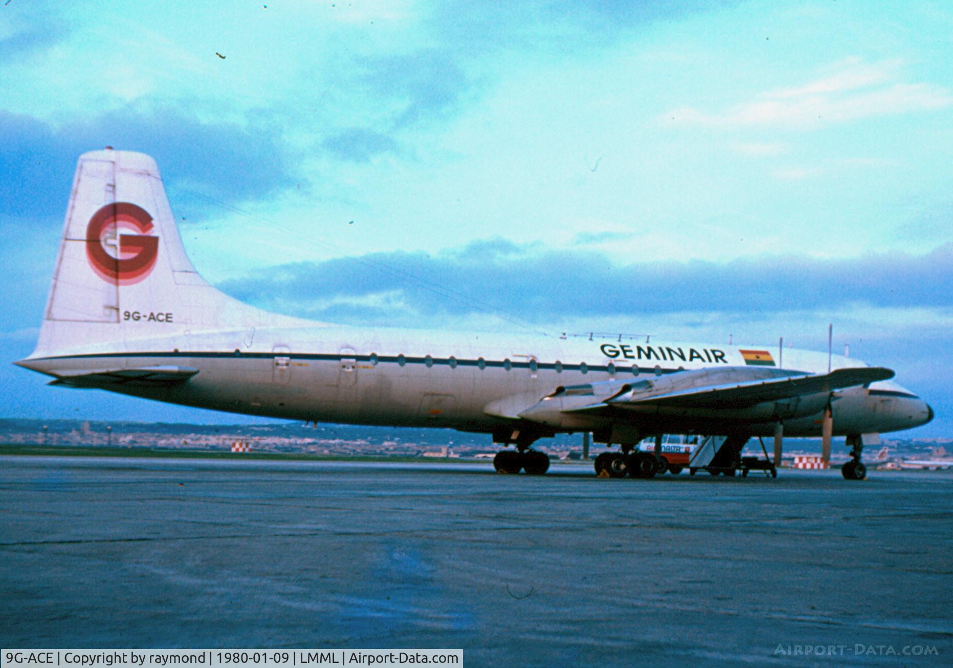 9G-ACE, 1960 Bristol Britannia C.1 (175 Britannia 253F) C/N 13514, B.Britannia 9G-ACE Gemini Air Cargo