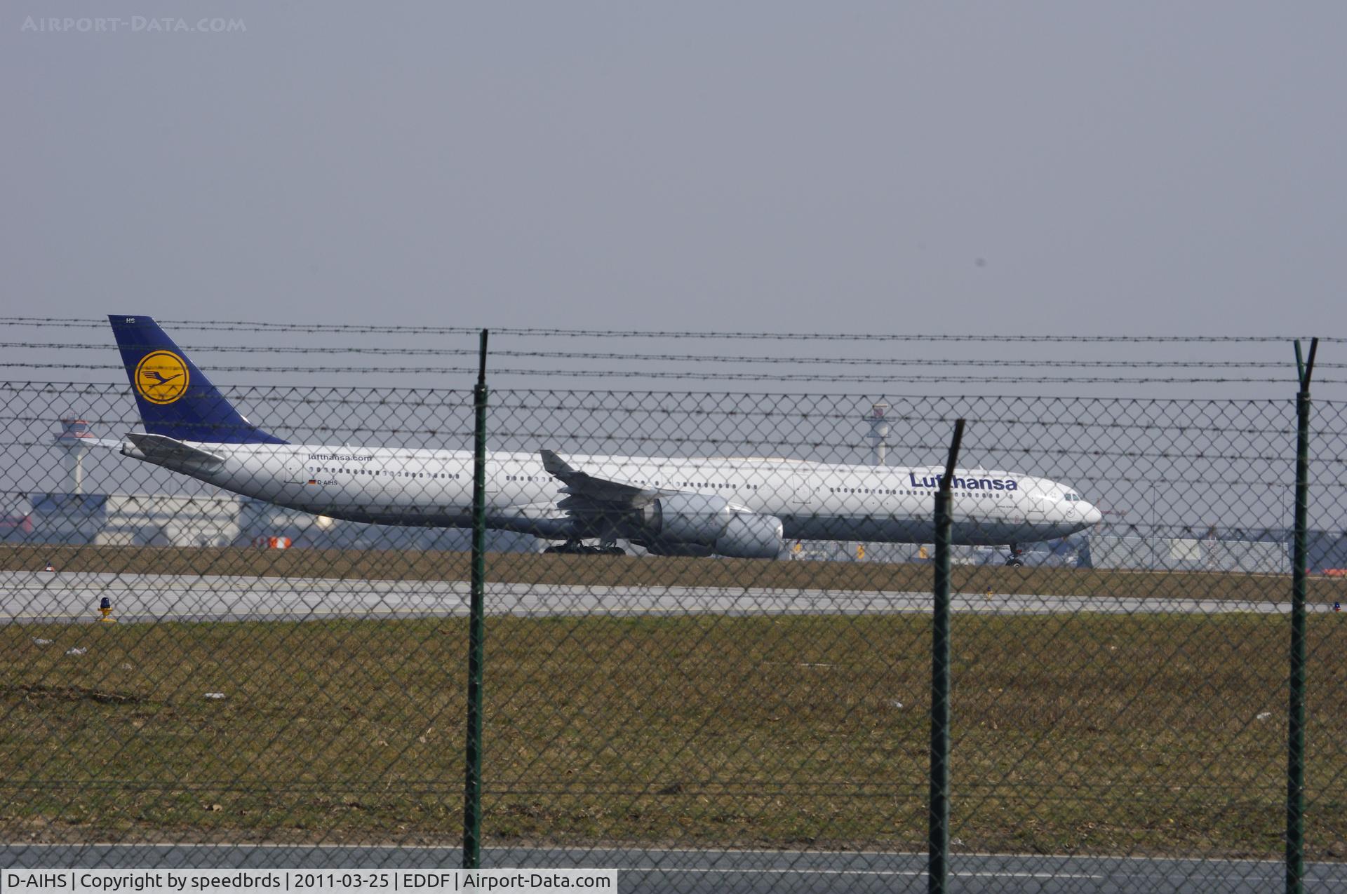 D-AIHS, 2007 Airbus A340-642 C/N 812, Lufthansa Airlines