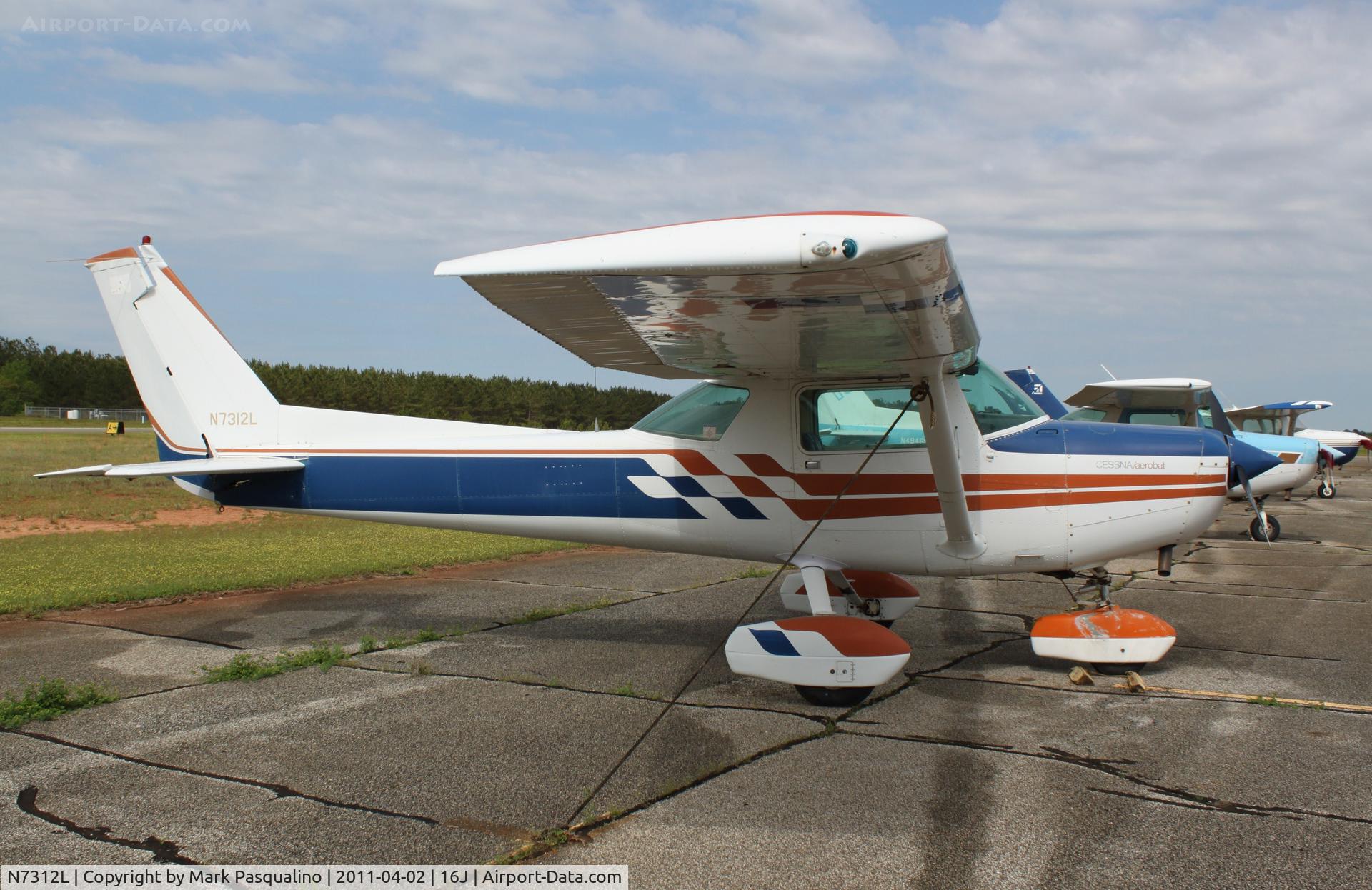 N7312L, 1978 Cessna A152 Aerobat C/N A1520782, Cessna A152