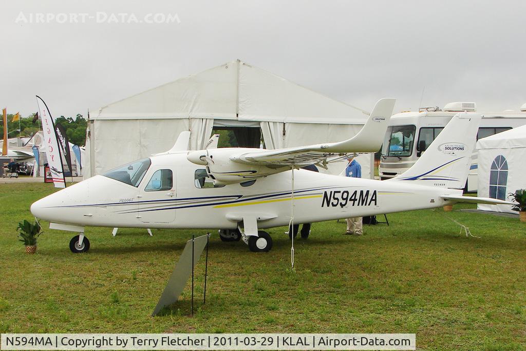 N594MA, 2010 Tecnam P-2006T C/N 055, 2011 Sun n Fun Static Display