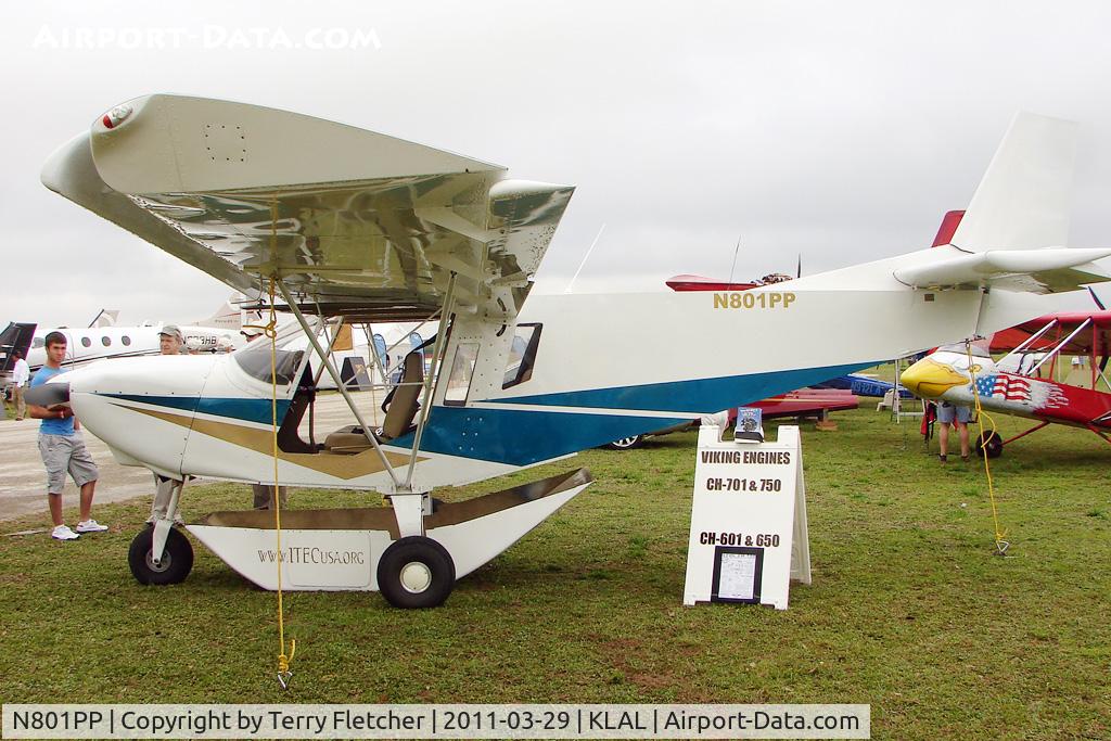 N801PP, Zenair STOL CH-801 C/N 8-7058, 2011 Sun n Fun Static Display - severley damaged by storms the following day