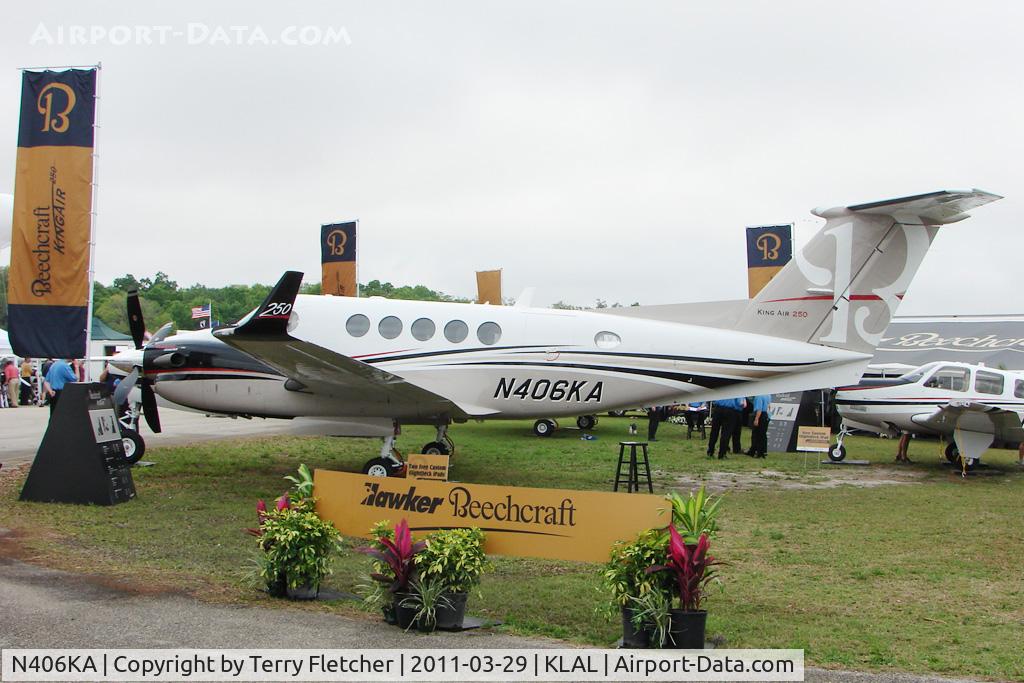 N406KA, 2010 Hawker Beechcraft B200GT King Air C/N BY-106, 2011 Sun n Fun Static Display