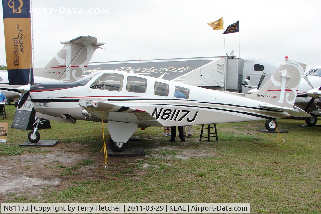 N8117J, 2011 Hawker Beechcraft Corp G36 Bonanza C/N E-3947, 2011 Sun n Fun Static Display