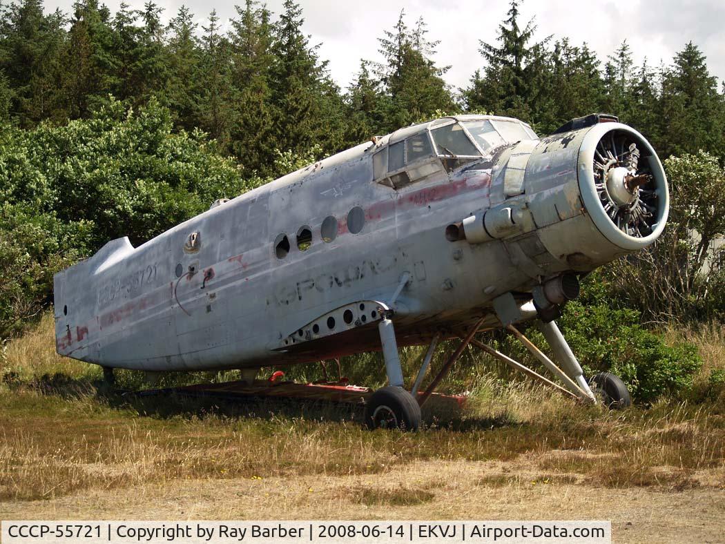 CCCP-55721, 1964 Antonov An-2R C/N 1G49-13, Antonov An-2R [1G49-13] Stauning~OY 14/06/2008. Stored derelict cancelled 15-05-1991.