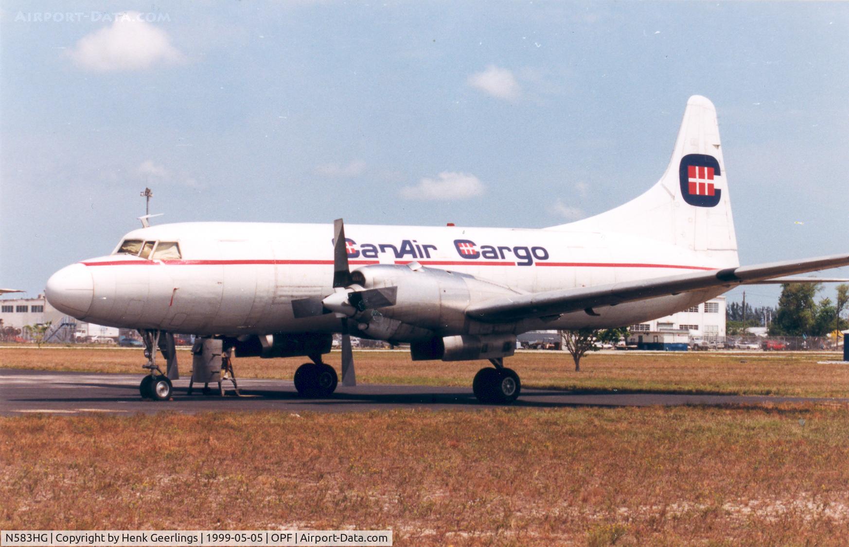 N583HG, 1953 Convair 580 C/N 65, CV580 , ex CanAir Cargo
