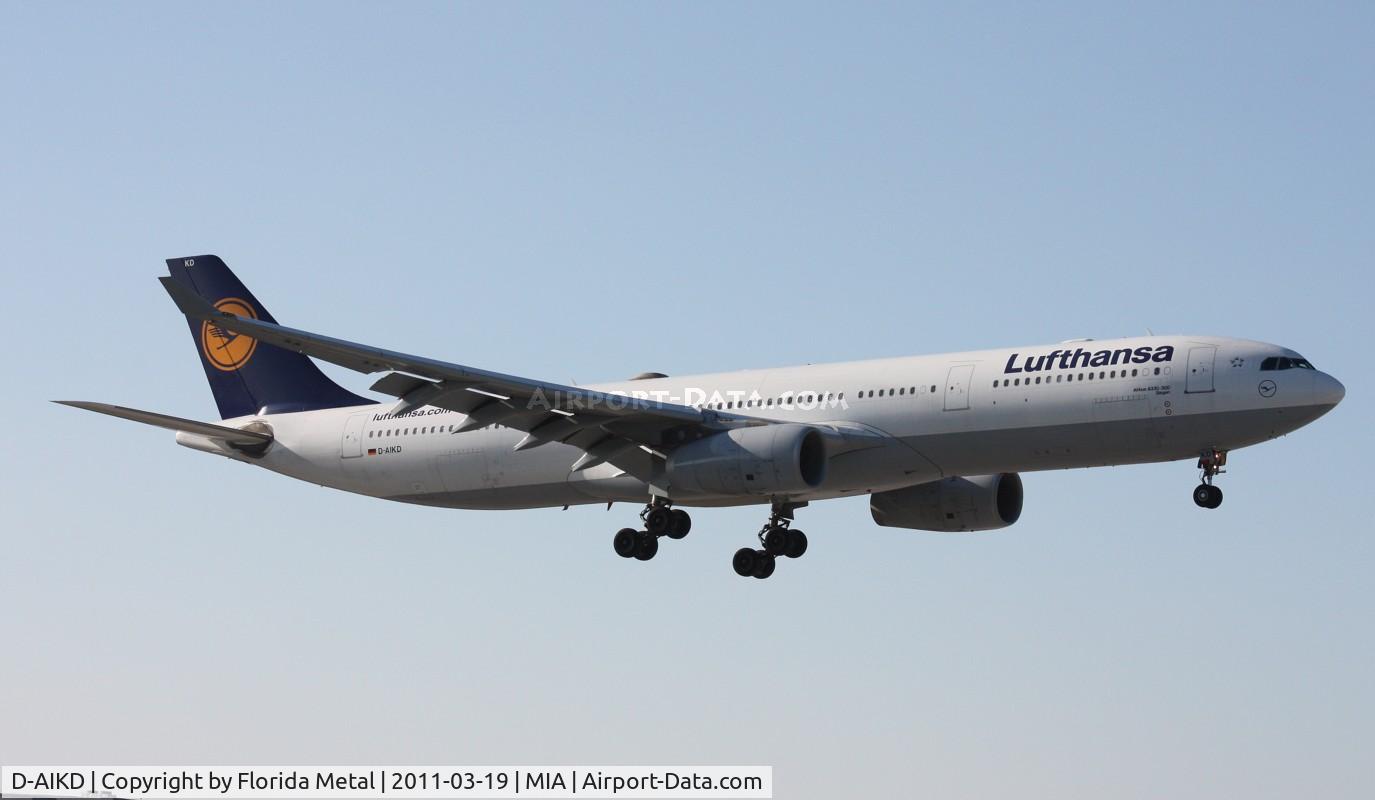 D-AIKD, 2004 Airbus A330-343X C/N 629, Lufthansa A330