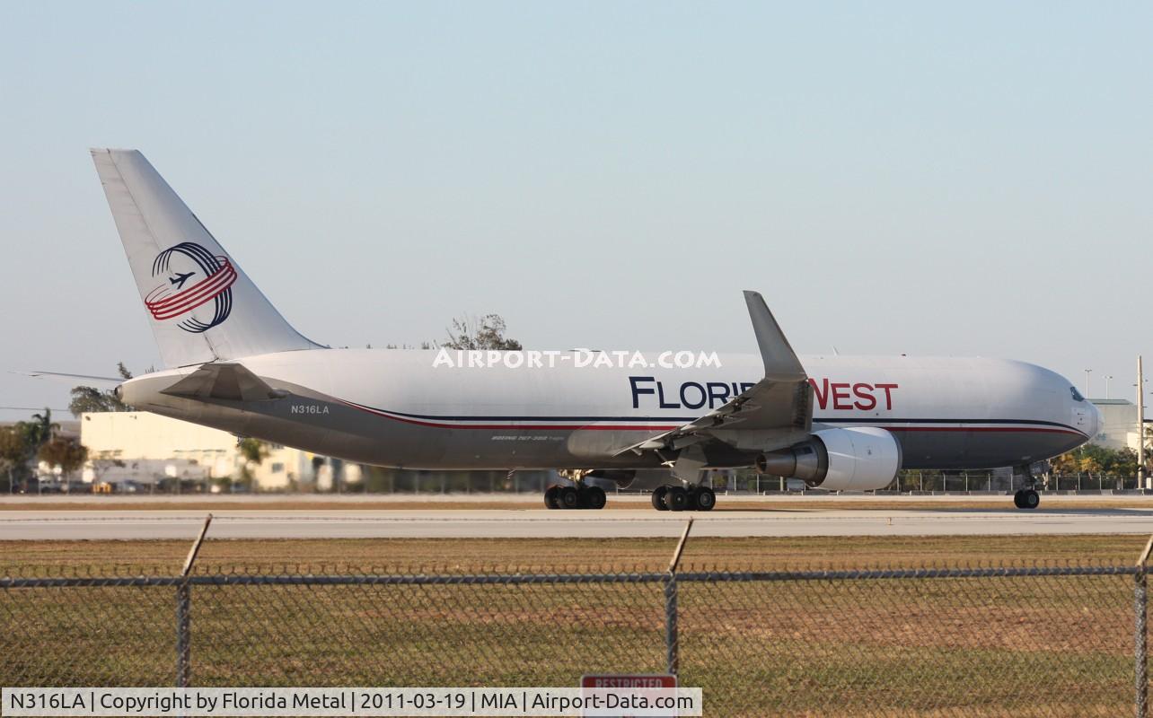 N316LA, 2001 Boeing 767-316F C/N 30842, Florida West 767-300