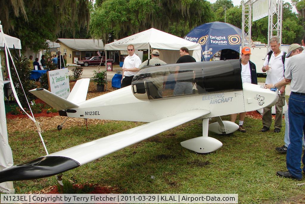 N123EL, 2008 Monnett (Electric Aircraft Corporation) Moni (Electra Flyer C) C/N EAC 1002, 2011 Sun n Fun Static Display