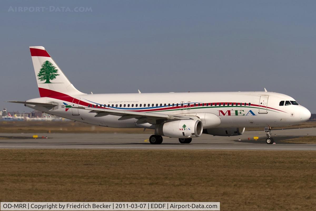 OD-MRR, 2009 Airbus A320-232 C/N 3837, departure via RW18W