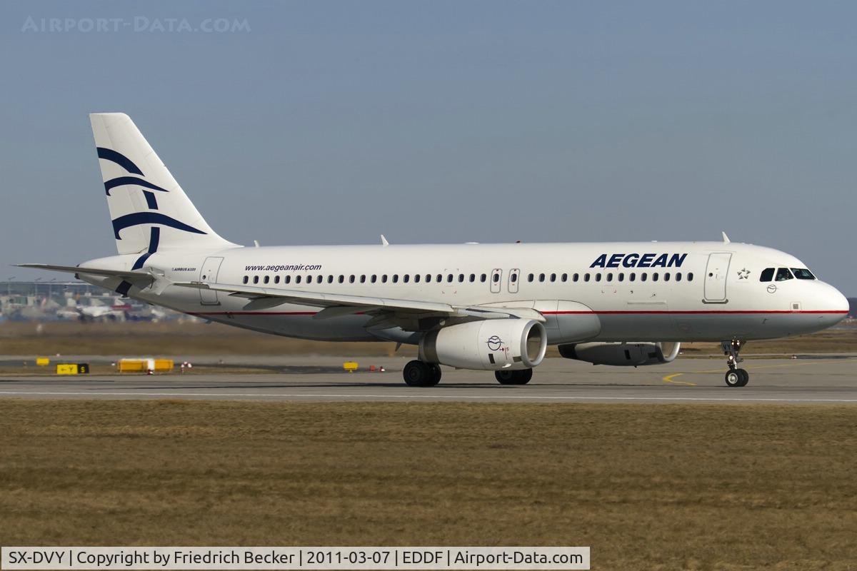 SX-DVY, 2009 Airbus A320-232 C/N 3850, departure via RW18W