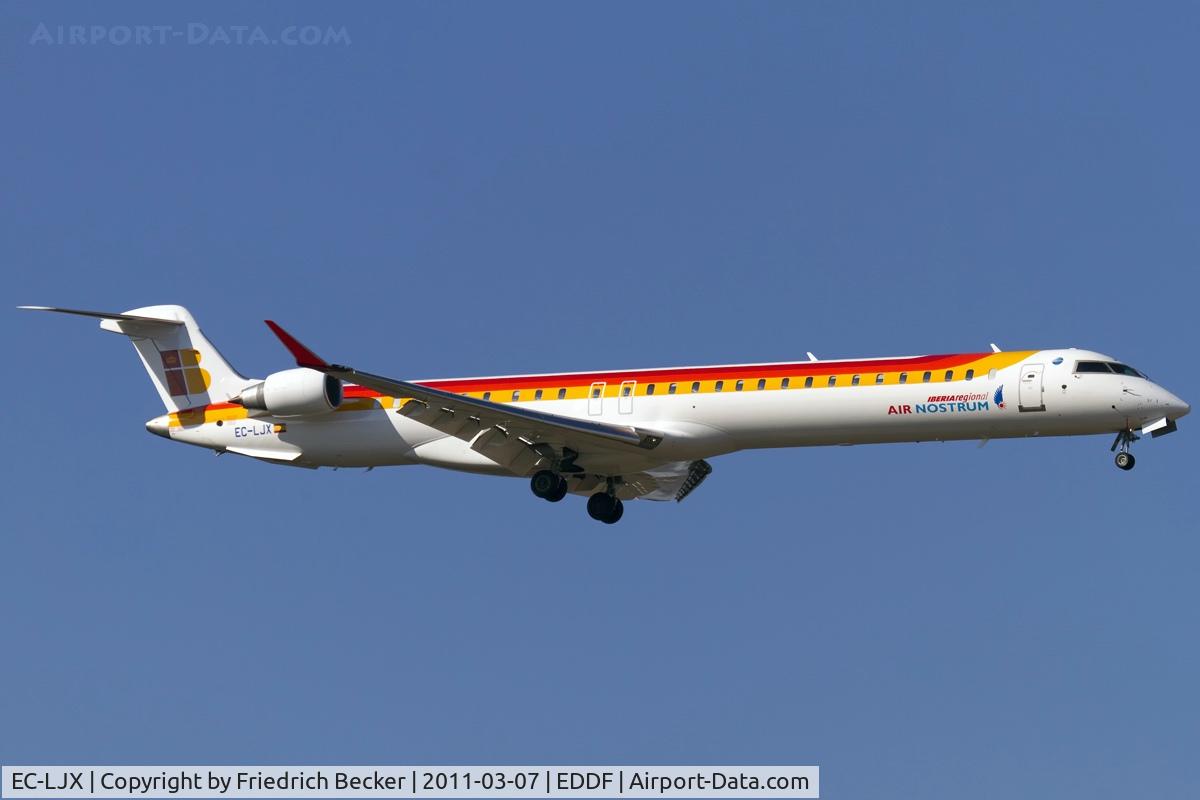 EC-LJX, 2010 Bombardier CRJ-1000ER NG (CL-600-2E25) C/N 19008, on final