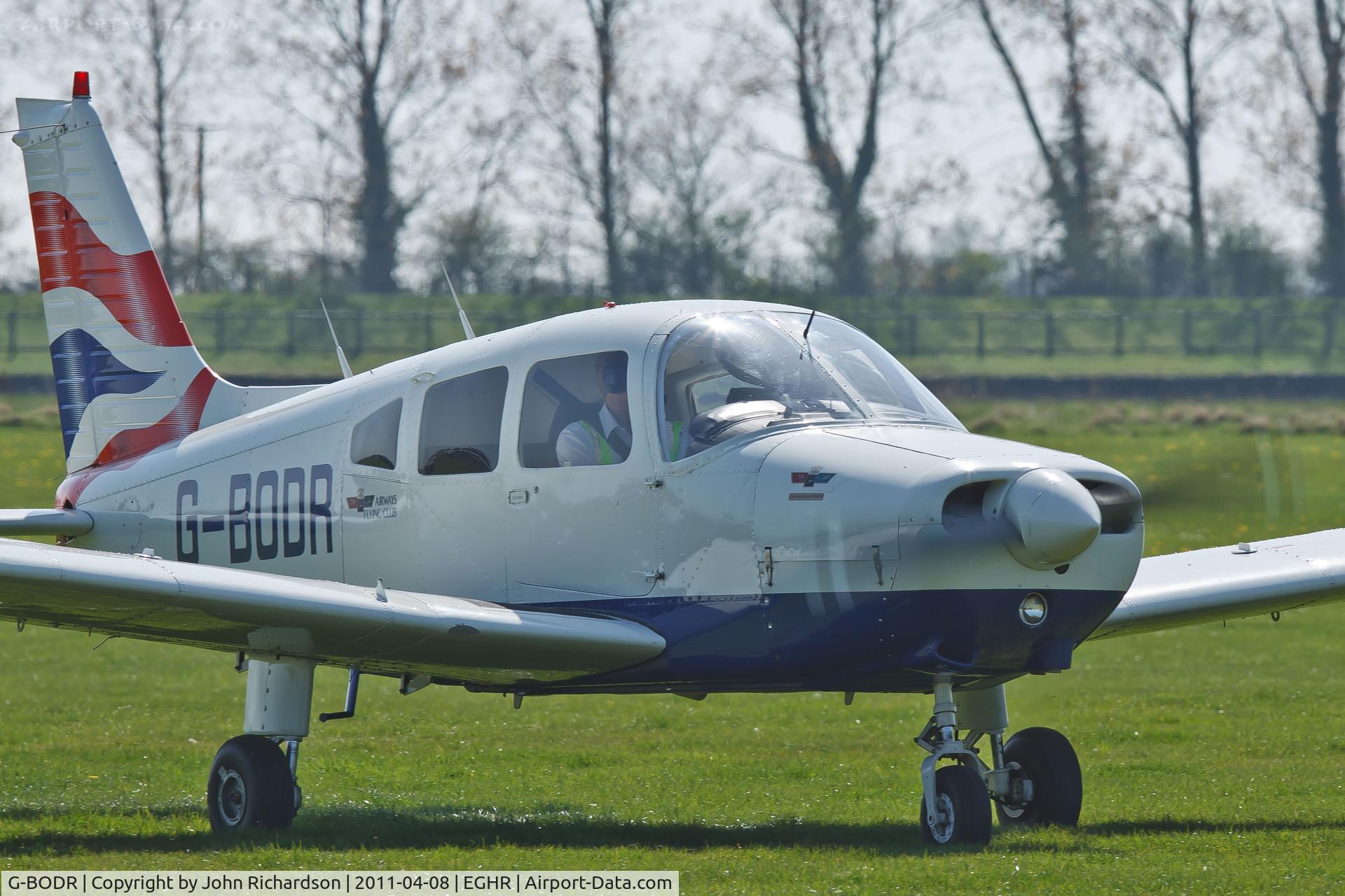 G-BODR, 1979 Piper PA-28-161 Cherokee Warrior II C/N 28-8116318, Visiting Goodwood