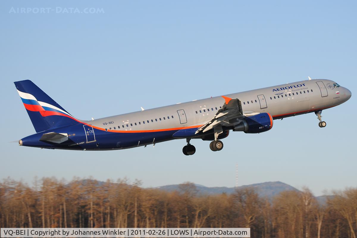 VQ-BEI, 2009 Airbus A321-211 C/N 4148, Aeroflot A321