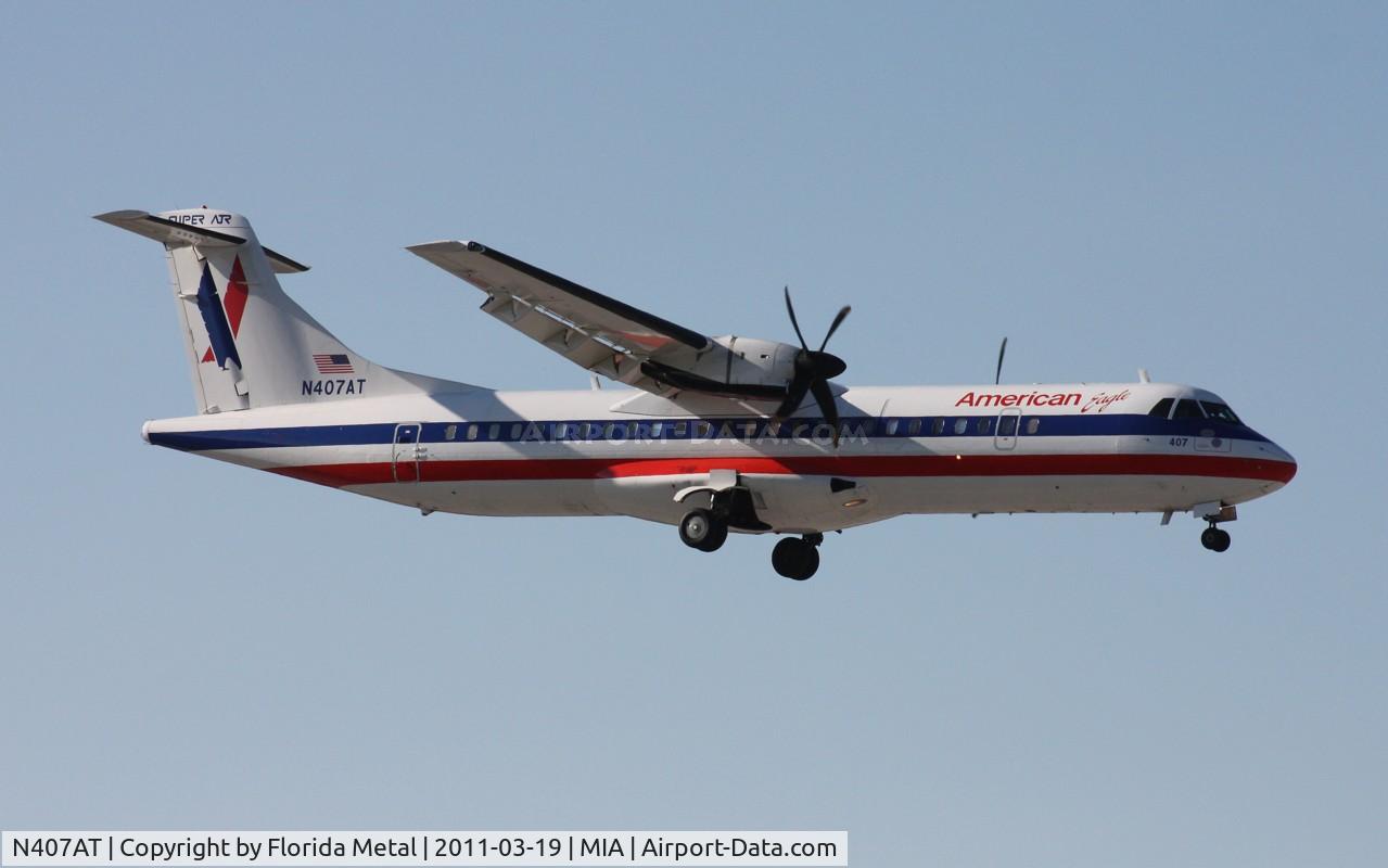 N407AT, 1994 ATR 72-212 C/N 407, American Eagle ATR-72