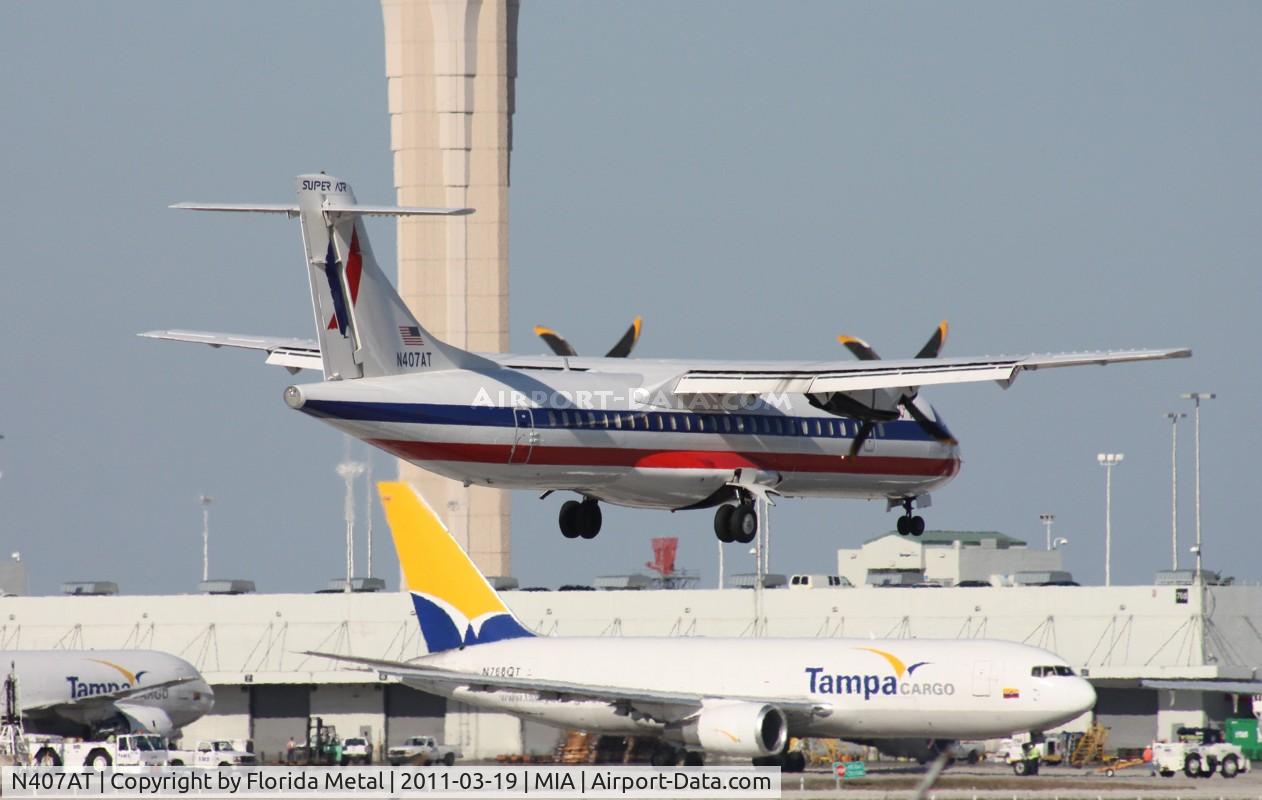 N407AT, 1994 ATR 72-212 C/N 407, American Eagle ATR-72