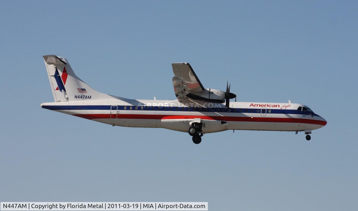 N447AM, 1995 ATR 72-212 C/N 447, American Eagle ATR-72