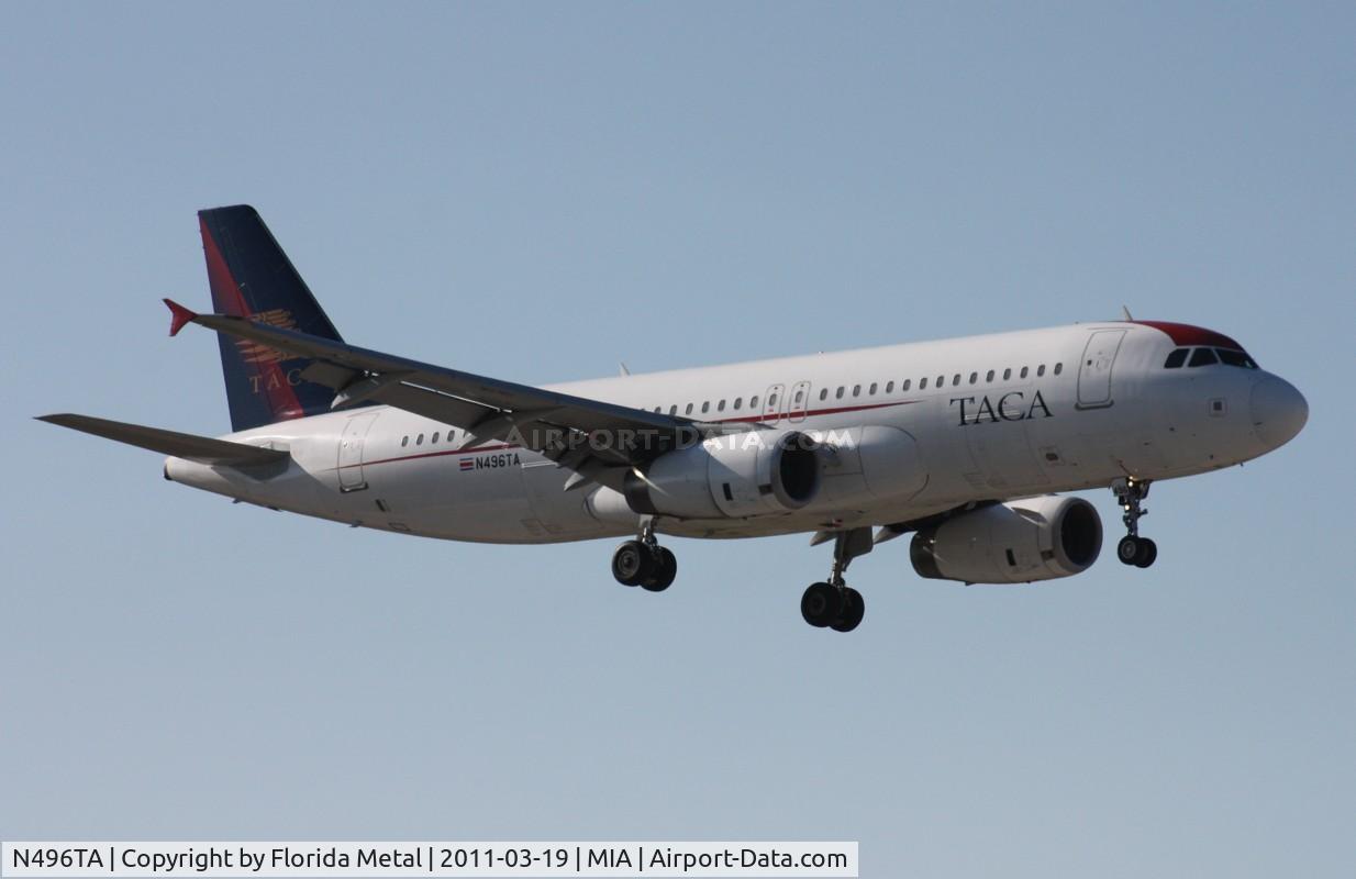 N496TA, 2007 Airbus A320-233 C/N 3113, Taca A320