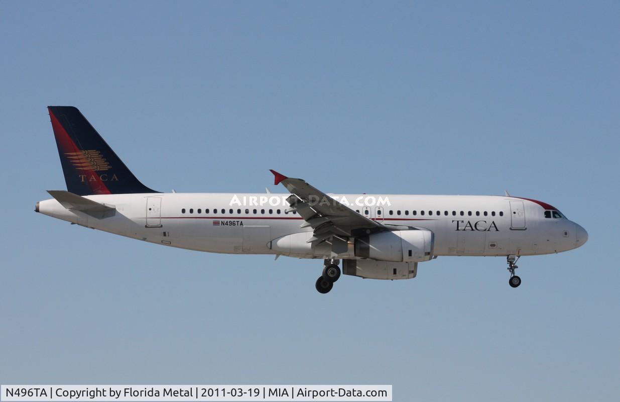 N496TA, 2007 Airbus A320-233 C/N 3113, Taca A320