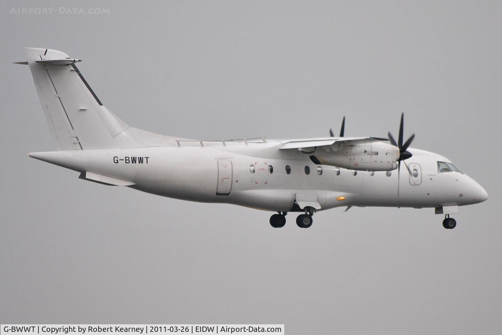 G-BWWT, 1995 Dornier 328-100 C/N 3022, On short finals for r/w 10