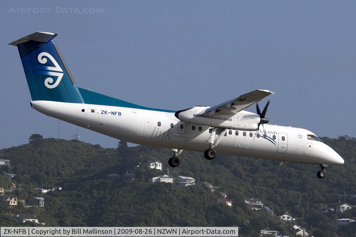 ZK-NFB, 2009 De Havilland Canada DHC-8-311 Dash 8 C/N 670, into r/w 34