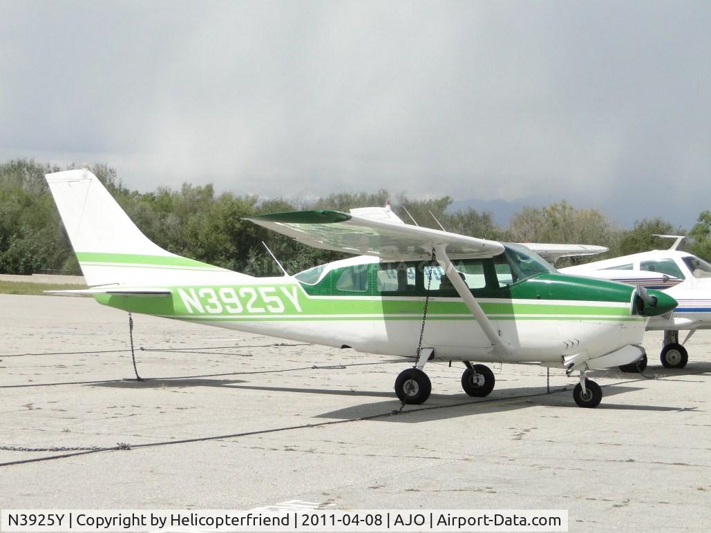 N3925Y, 1964 Cessna 210D Centurion C/N 21058425, Parked and tied down