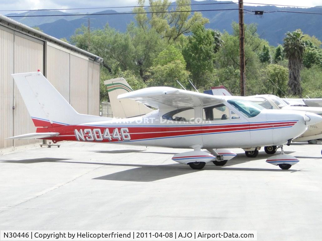 N30446, 1968 Cessna 177A Cardinal C/N 17701260, Parked by hanger