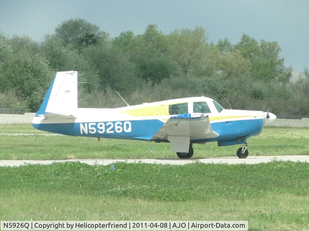 N5926Q, 1965 Mooney M20E C/N 828, Taxiing back after landing