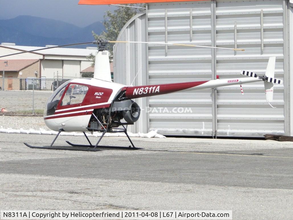 N8311A, 1994 Robinson R22 Beta C/N 2442, Parked near Rialto PD hanger