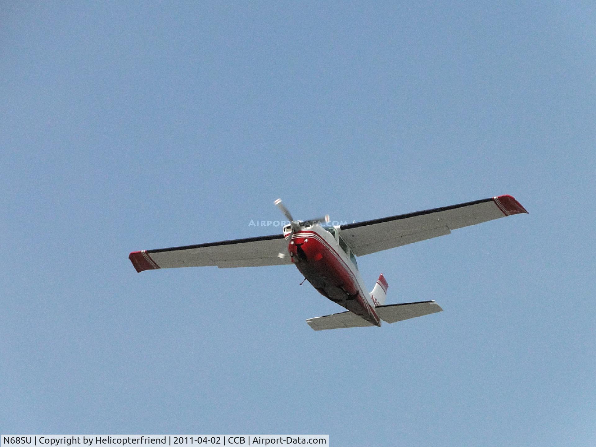 N68SU, 1977 Cessna 210 C/N 21061823, Just took off from runway 24 nd heading westbound